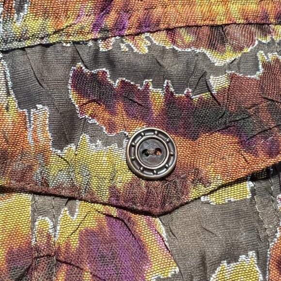 Ruby Rd Woman Plus Size 20W Abstract Print Button-Down Blouse - Picture 7 of 11